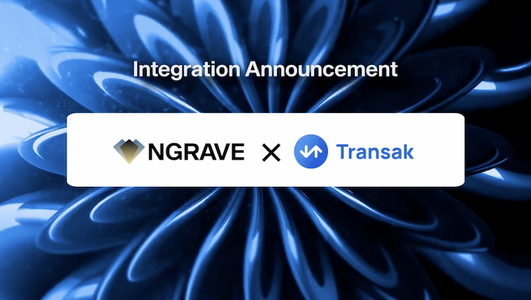 NGRAVE integrates with Transak to enable seamless fiat-to-crypto purchases directly through LIQUID.