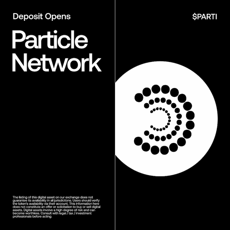 Particle Network announces the listing of the $PARTI token on OKX on March 25th.