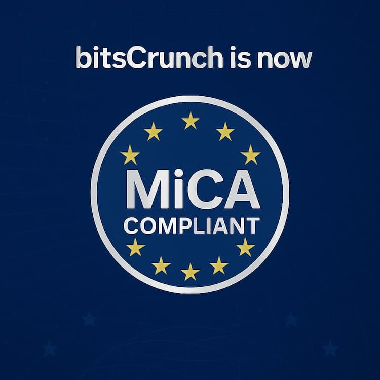 bitsCrunch reveals that its ecosystem is now MiCA compliant, aligning with the EU’s regulatory standards for Web3.