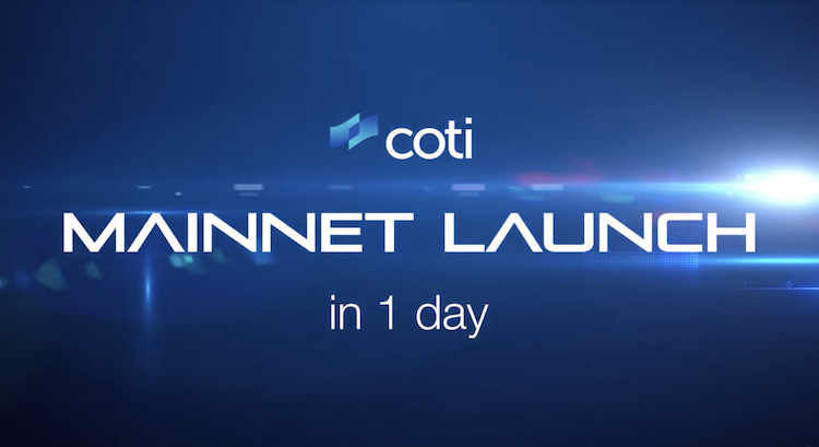 COTI announces the launch of its mainnet tomorrow, March 26.