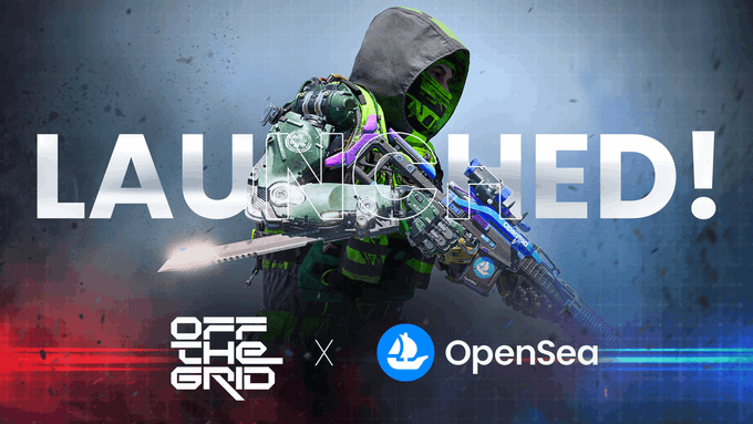 GUNZ announces the launch of Off The Grid trading on OpenSea.